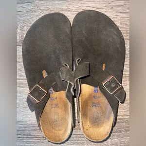 BOSTON SOFT FOOTBED SUEDE LEATHER MOCHA Regular/wide width EU size 37 (6-6.5)